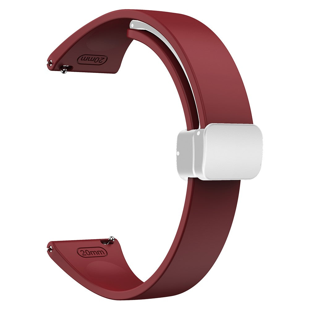 Mega Smuk Metal Og Silikone Universal Rem passer til Smartwatch - Rød#serie_6