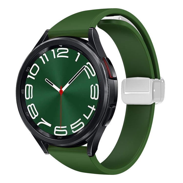 Mega Smuk Metal Og Silikone Universal Rem passer til Smartwatch - Grøn#serie_7