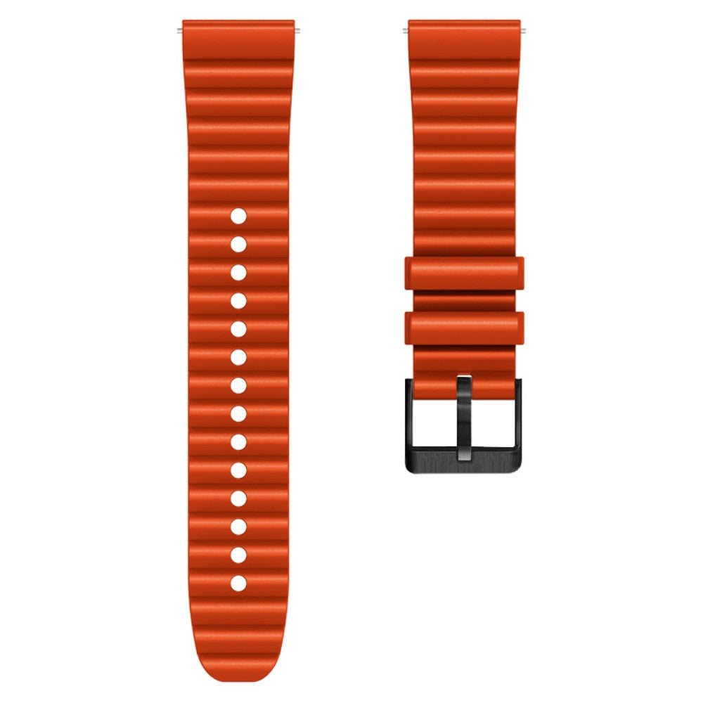Super Fantastisk Metal Og Silikone Universal Rem passer til Smartwatch - Orange#serie_3