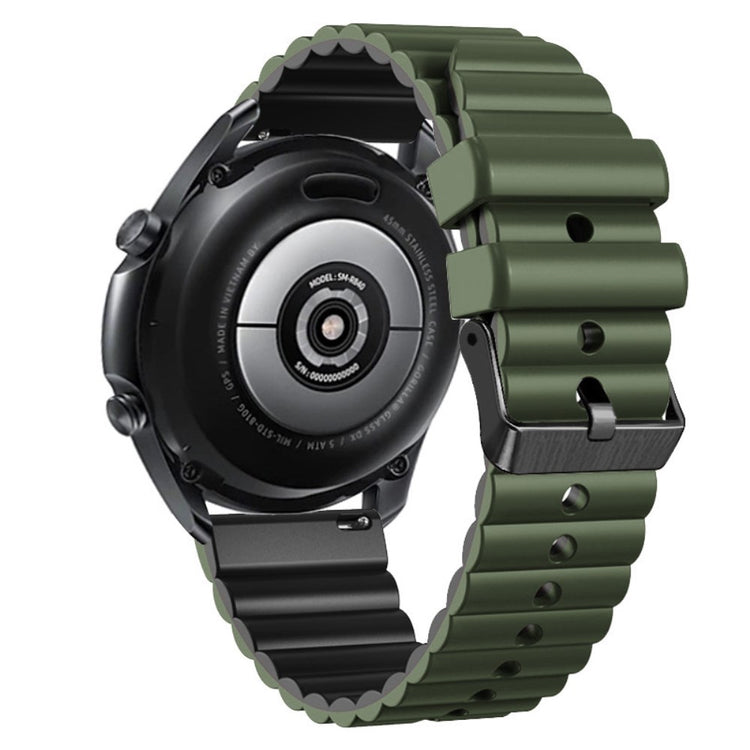 Super Fantastisk Metal Og Silikone Universal Rem passer til Smartwatch - Grøn#serie_8