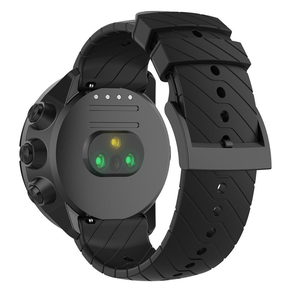 Pænt Metal Og Silikone Universal Rem passer til Smartwatch - Sort#serie_1