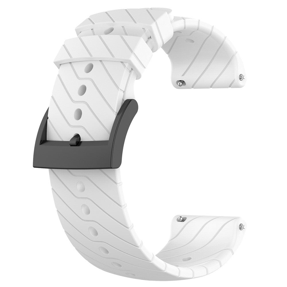 Pænt Metal Og Silikone Universal Rem passer til Smartwatch - Hvid#serie_2