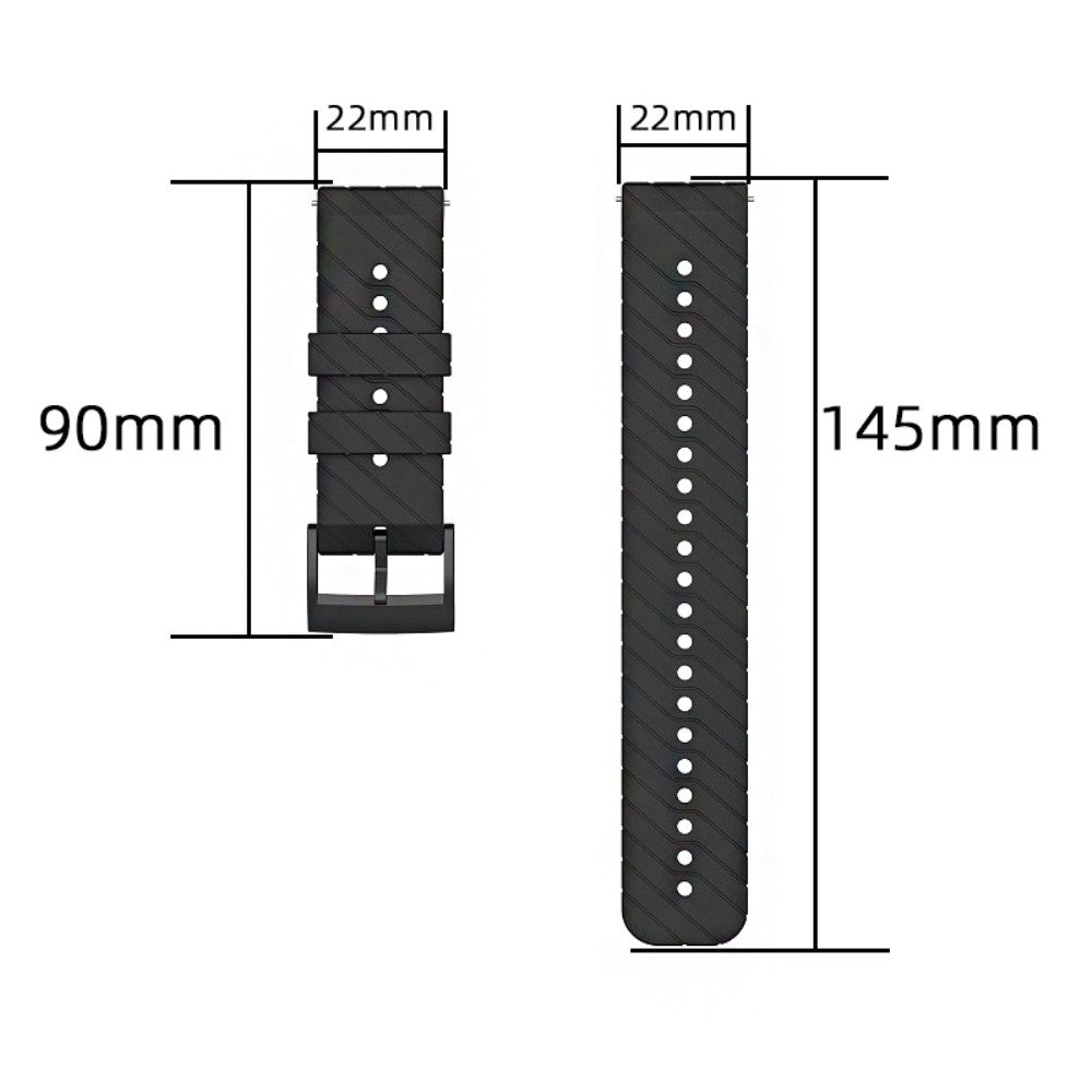 22mm Universal twill texture silicone strap - White#serie_2