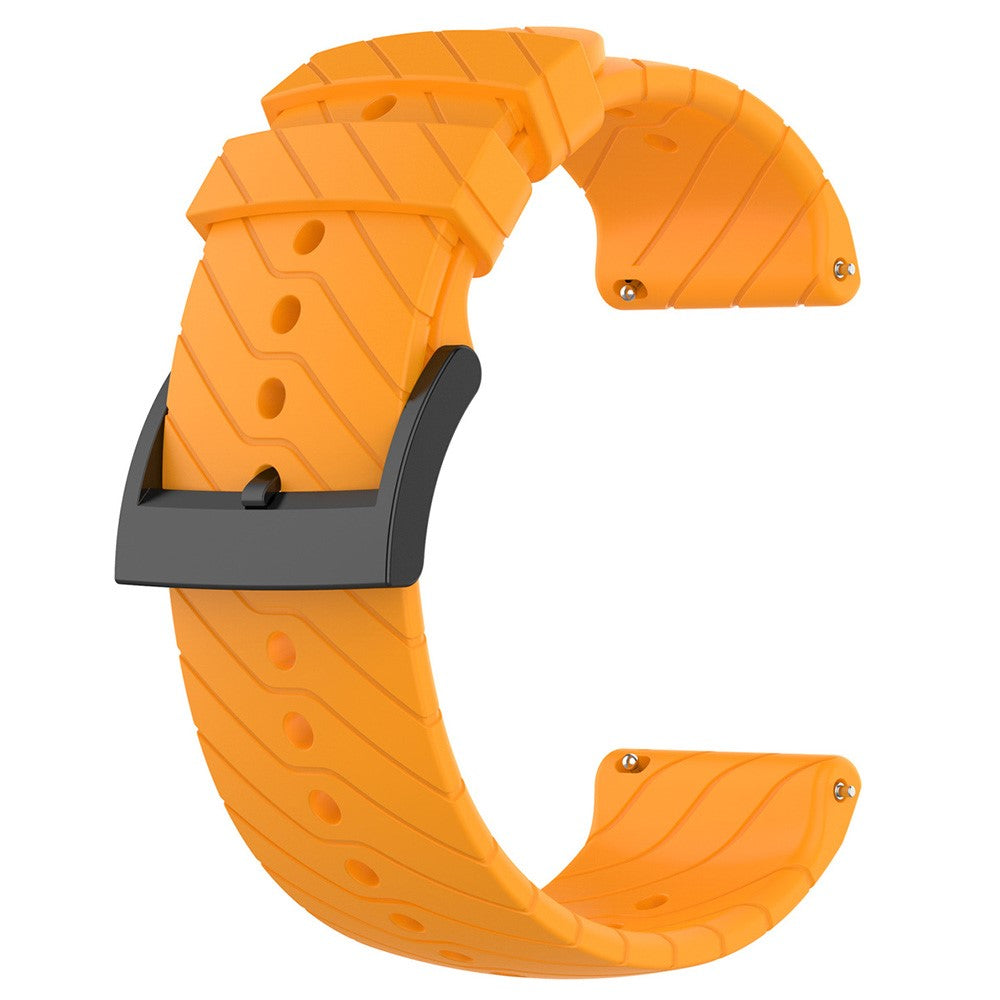 Pænt Metal Og Silikone Universal Rem passer til Smartwatch - Orange#serie_3
