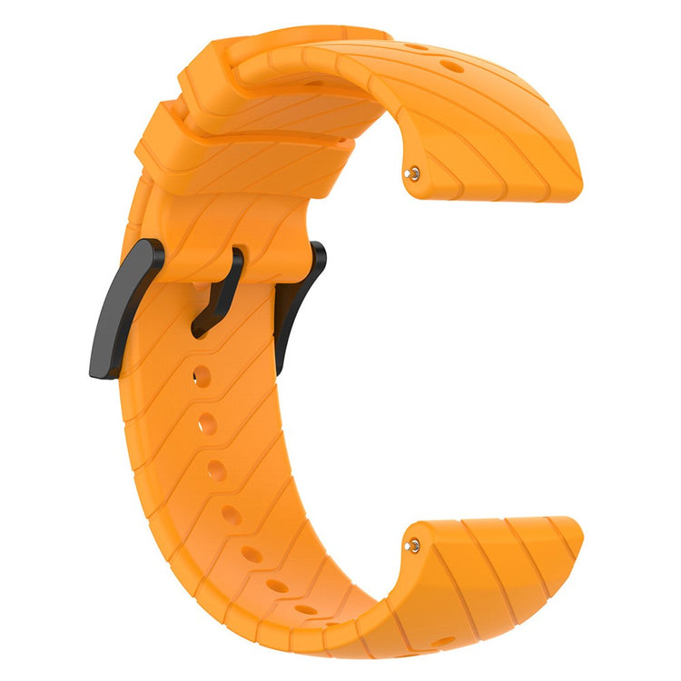 Pænt Metal Og Silikone Universal Rem passer til Smartwatch - Orange#serie_3