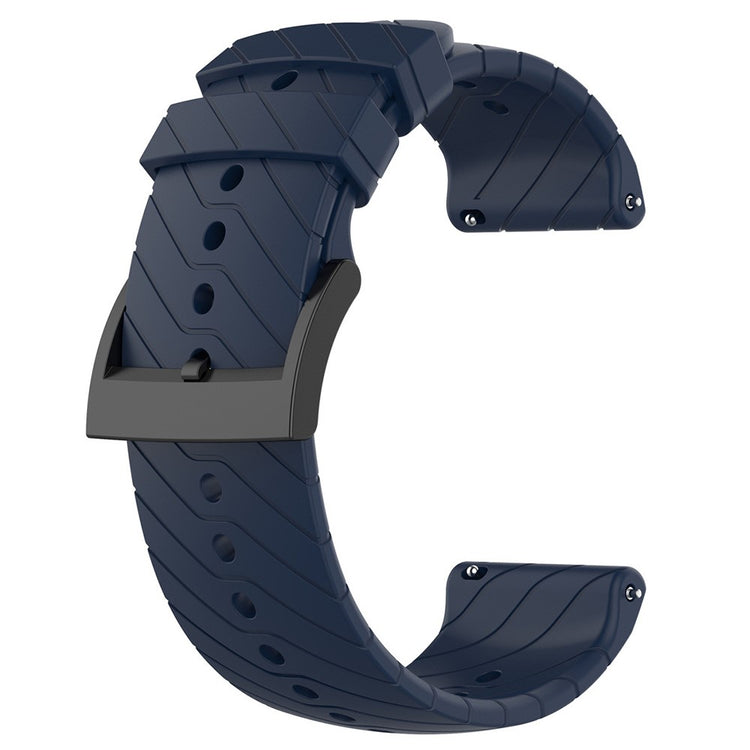 Pænt Metal Og Silikone Universal Rem passer til Smartwatch - Blå#serie_6