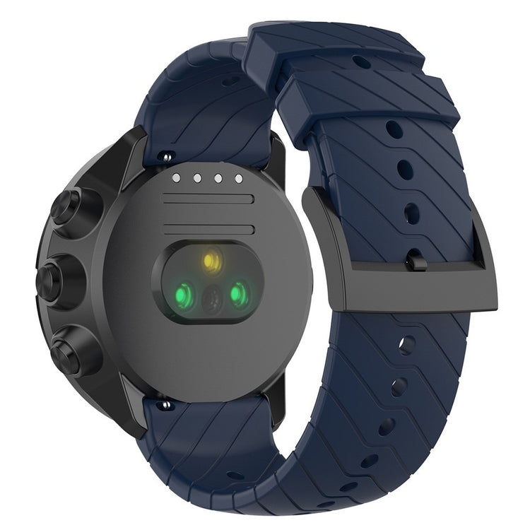 Pænt Metal Og Silikone Universal Rem passer til Smartwatch - Blå#serie_6