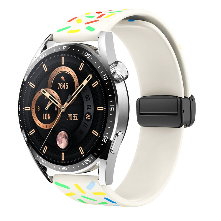 Helt Vildt Rart Metal Og Silikone Universal Rem passer til Smartwatch - Flerfarvet#serie_10
