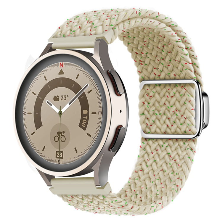 Vildt Godt Metal Og Nylon Universal Rem passer til Smartwatch - Hvid#serie_11