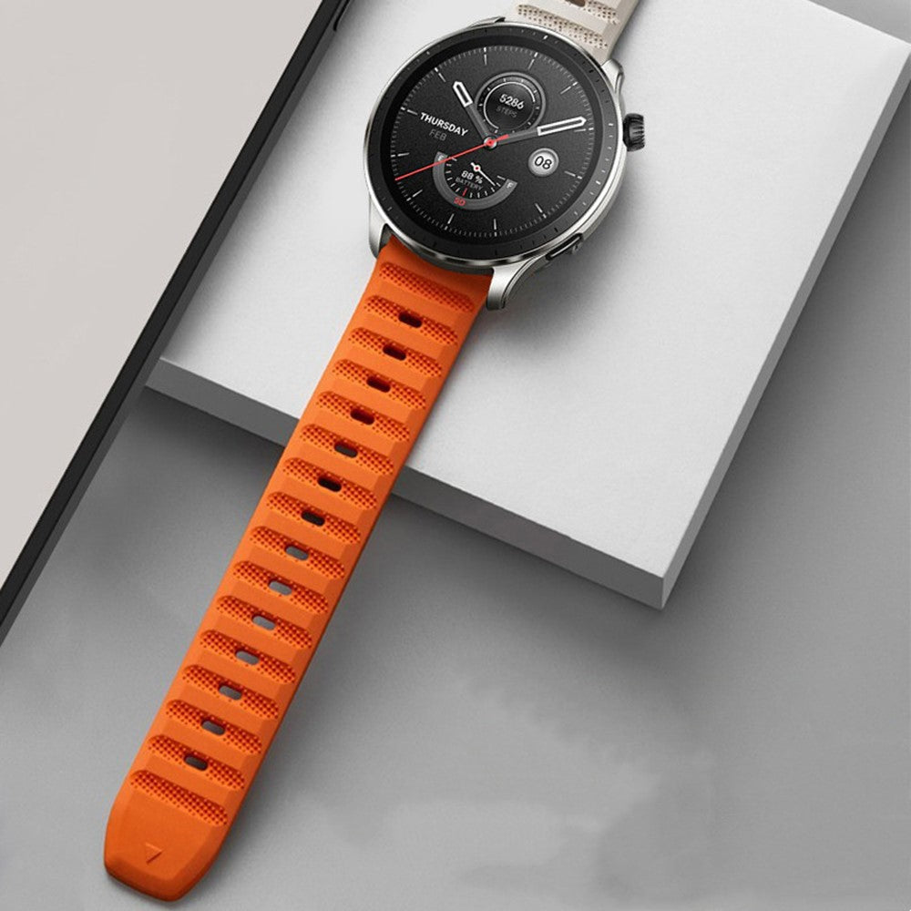 Fremragende Silikone Universal Rem passer til Smartwatch - Blå#serie_9