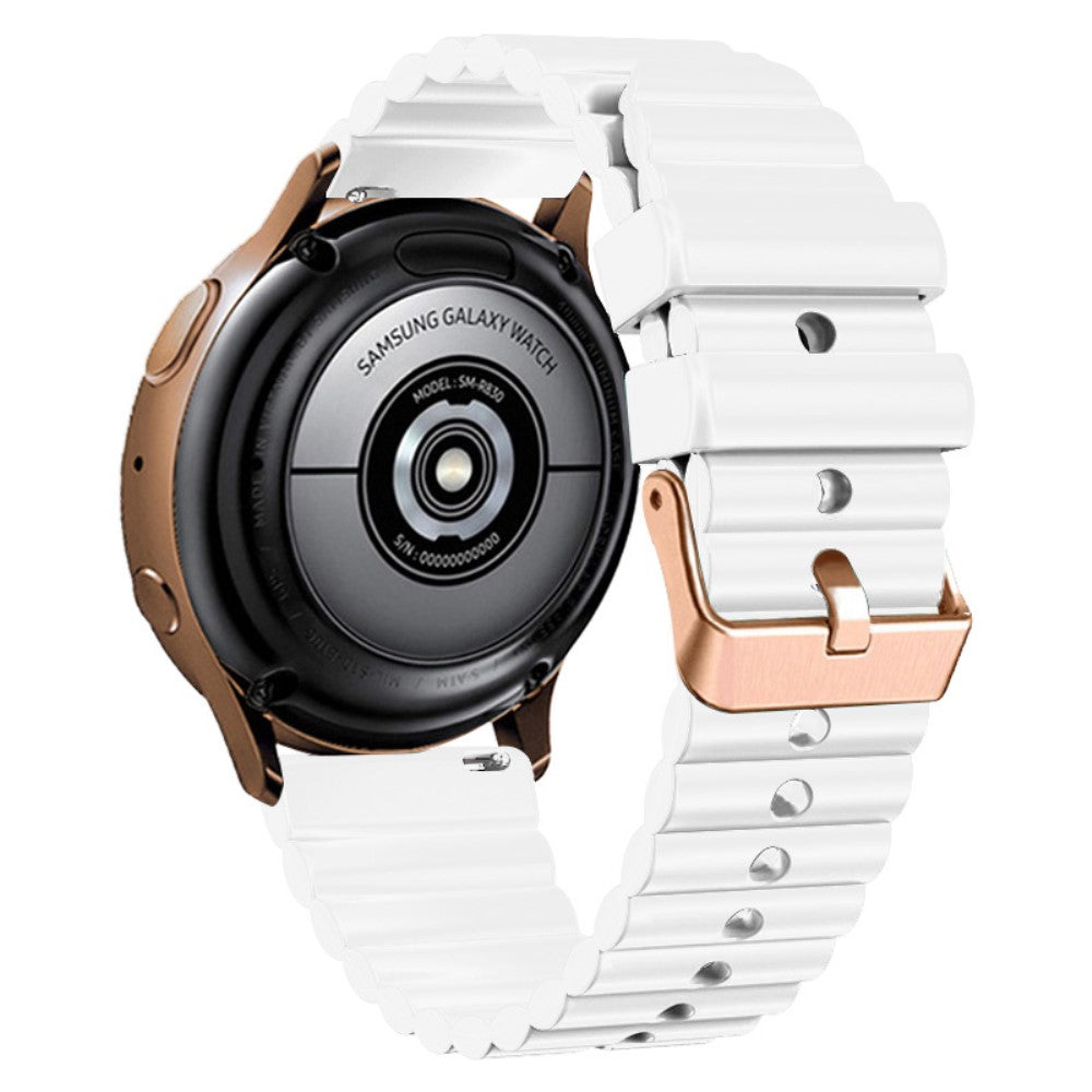 Helt Vildt Smuk Silikone Universal Rem passer til Smartwatch - Hvid#serie_4