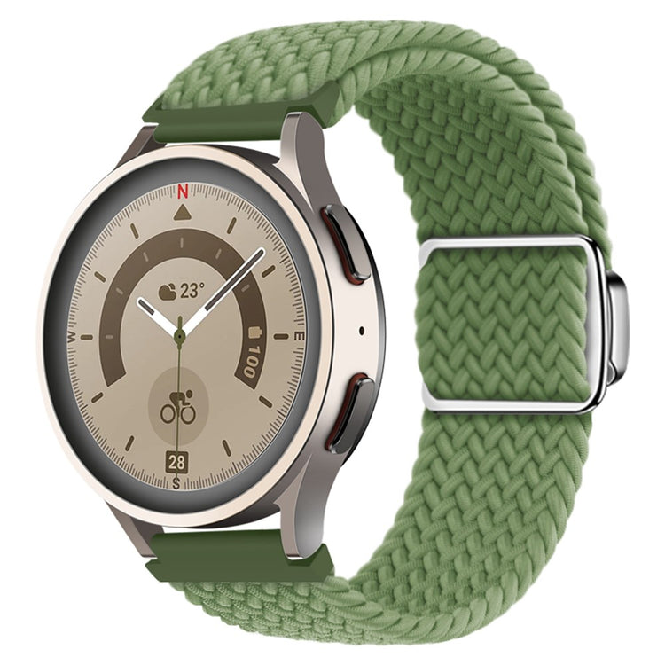 Vildt Smuk Metal Og Nylon Universal Rem passer til Smartwatch - Grøn#serie_10