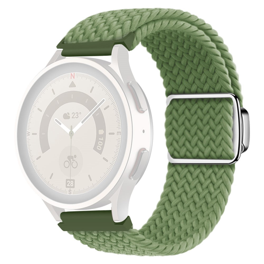 Vildt Smuk Metal Og Nylon Universal Rem passer til Smartwatch - Grøn#serie_10