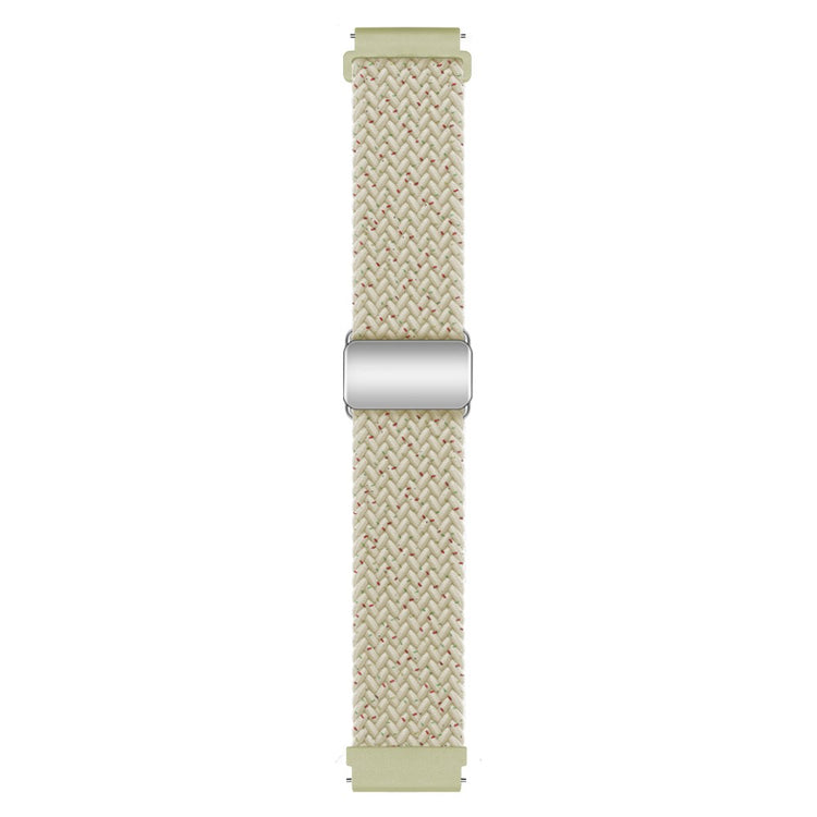 Vildt Smuk Metal Og Nylon Universal Rem passer til Smartwatch - Hvid#serie_11