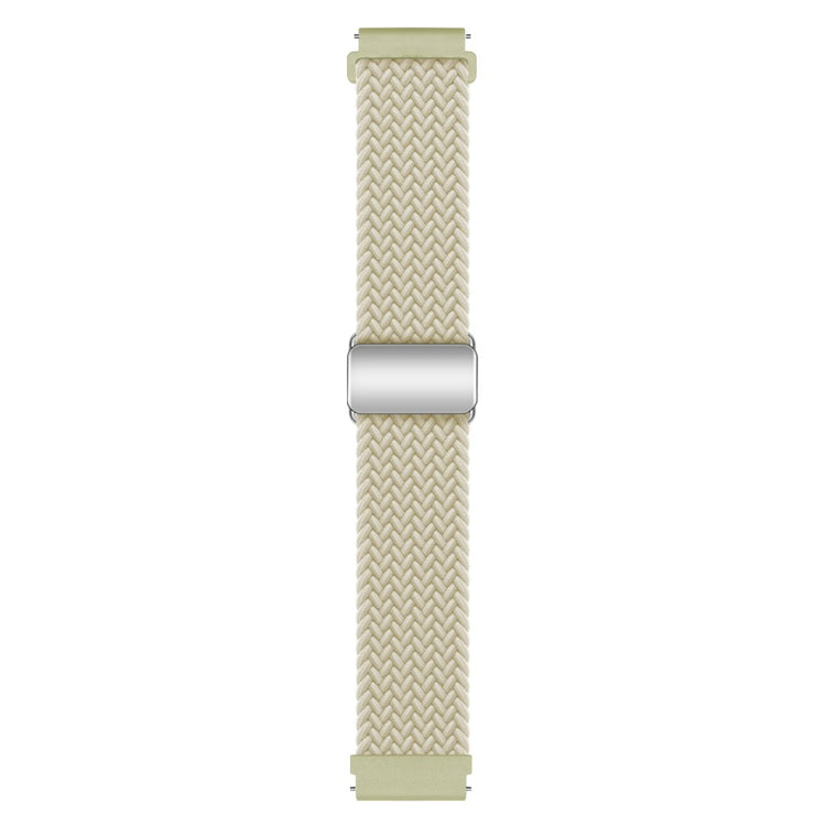 Vildt Smuk Metal Og Nylon Universal Rem passer til Smartwatch - Hvid#serie_13