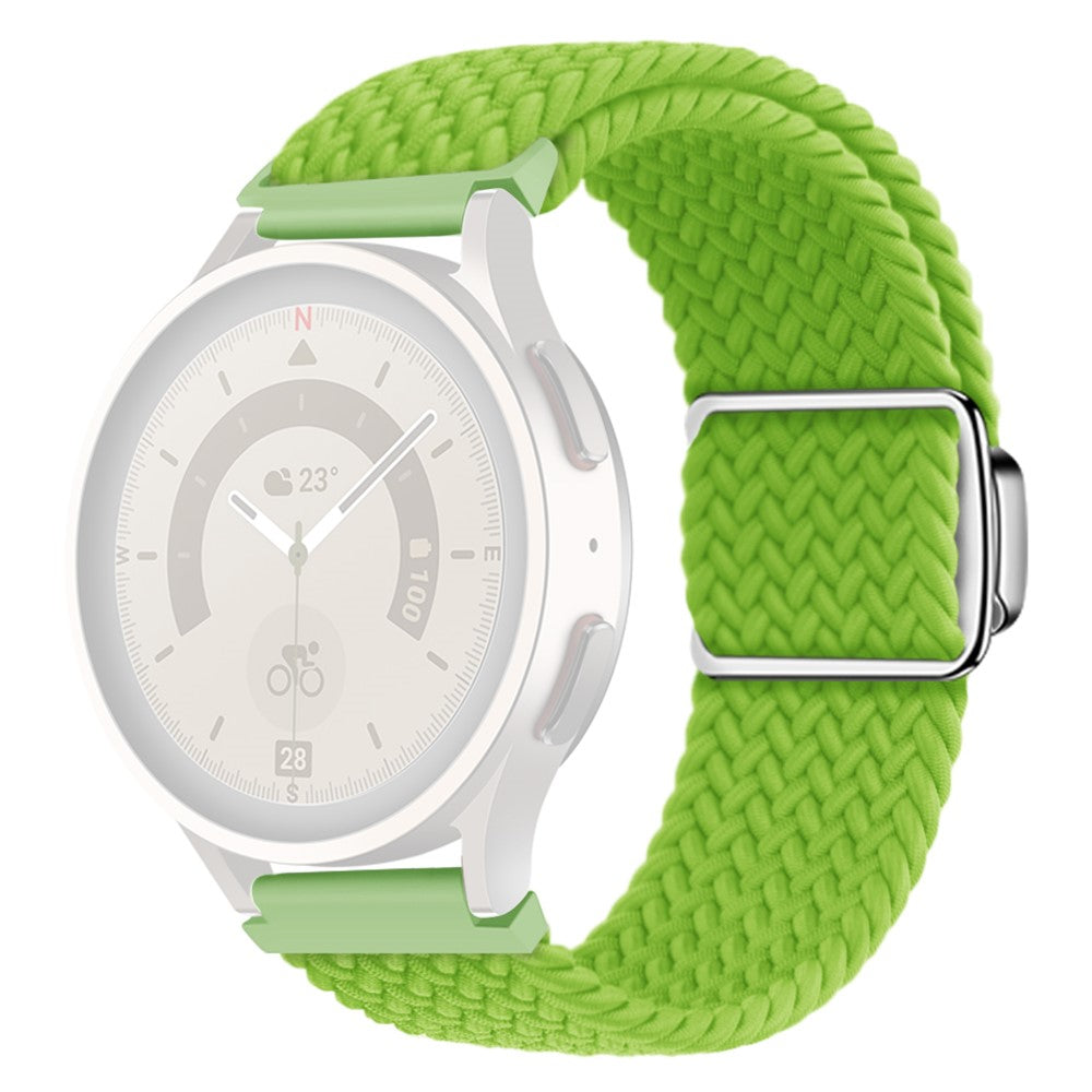 Vildt Smuk Metal Og Nylon Universal Rem passer til Smartwatch - Grøn#serie_6