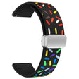 Mega Fed Metal Og Silikone Universal Rem passer til Smartwatch