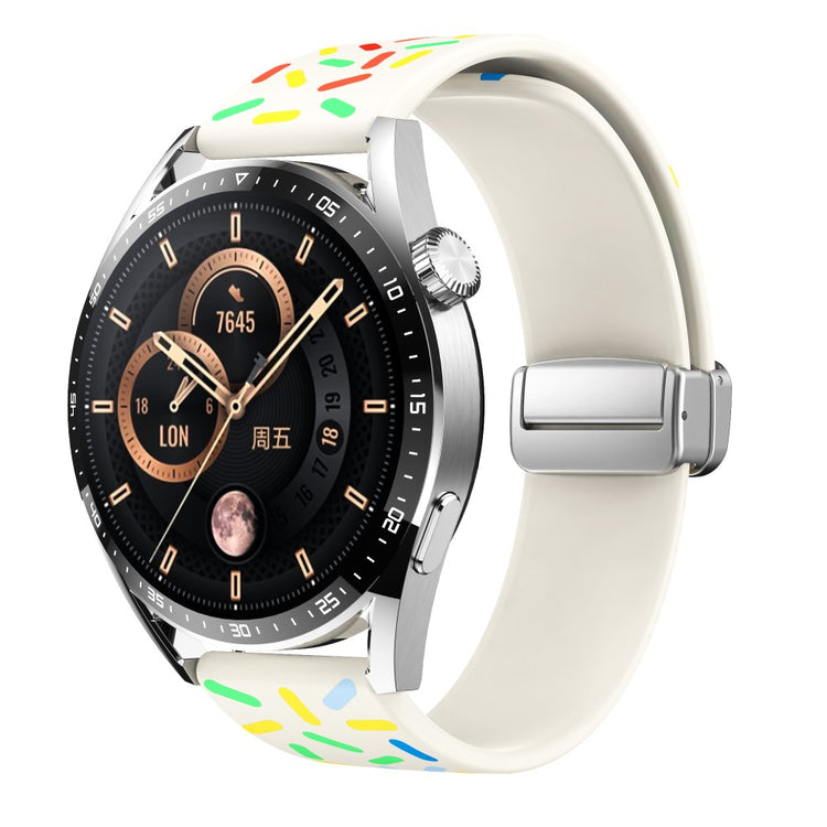 Mega Fed Metal Og Silikone Universal Rem passer til Smartwatch - Flerfarvet#serie_10
