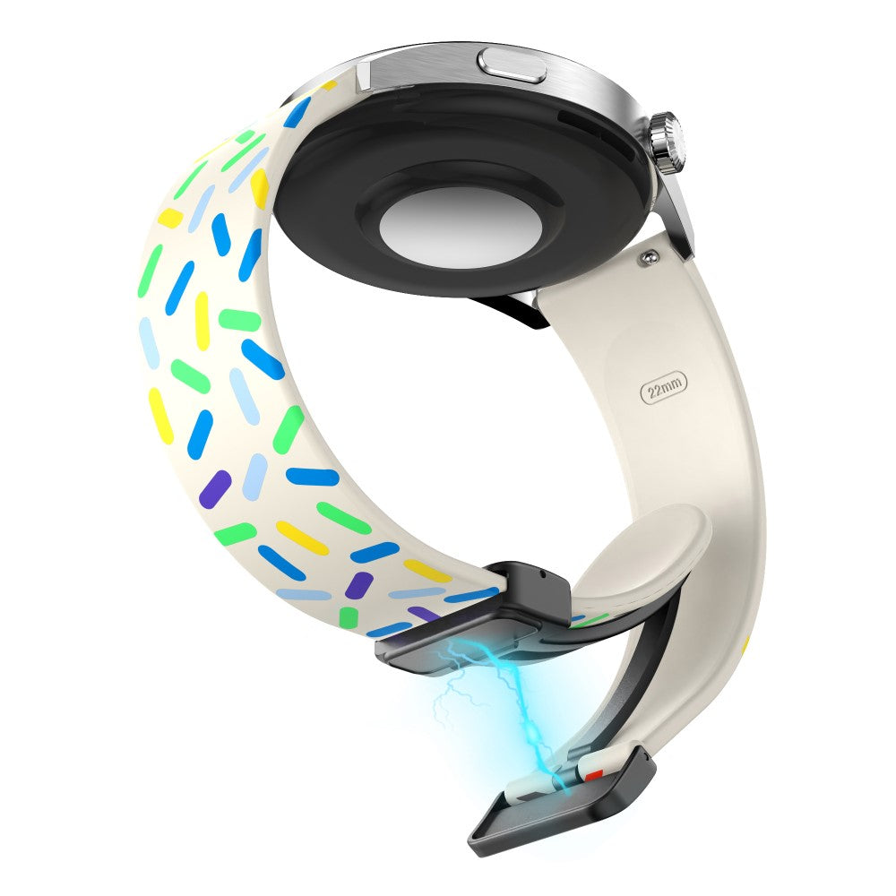 Super Holdbart Metal Og Silikone Universal Rem passer til Smartwatch - Flerfarvet#serie_10