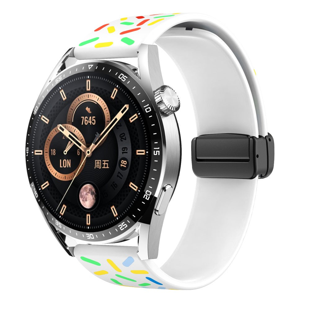 Super Holdbart Metal Og Silikone Universal Rem passer til Smartwatch - Flerfarvet#serie_2