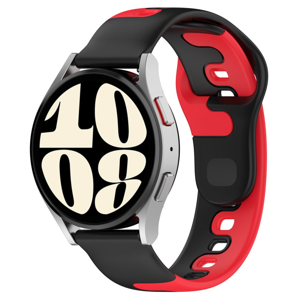 Vildt Nydelig Silikone Universal Rem passer til Smartwatch - Rød#serie_1