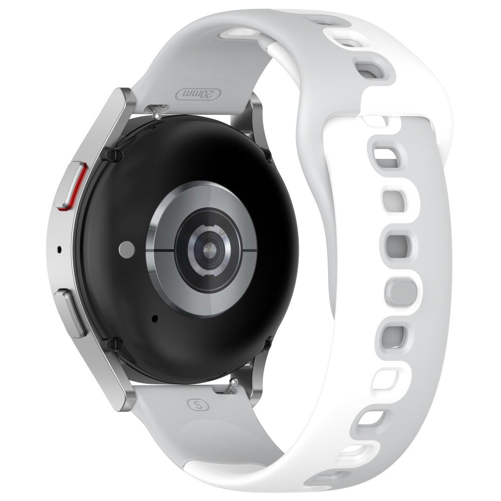 Vildt Nydelig Silikone Universal Rem passer til Smartwatch - Sølv#serie_8