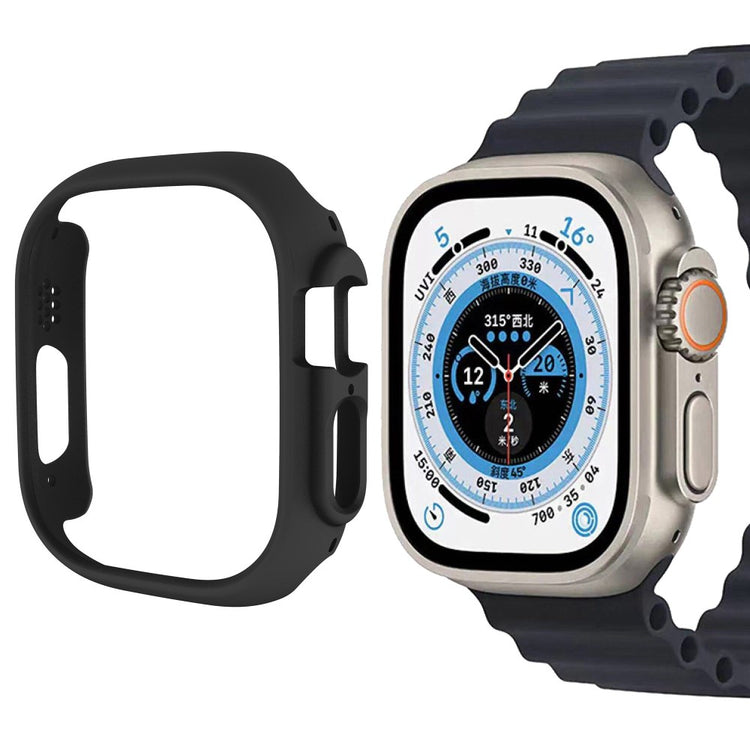Rigtigt Fed Apple Watch Ultra Plastik Cover - Sort#serie_1