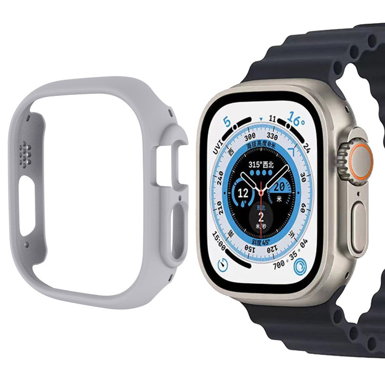 Rigtigt Fed Apple Watch Ultra Plastik Cover - Sølv#serie_11