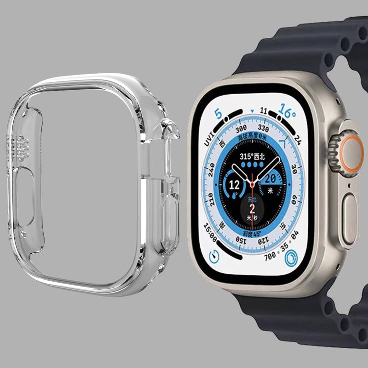 Rigtigt Fed Apple Watch Ultra Plastik Cover - Gennemsigtig#serie_14