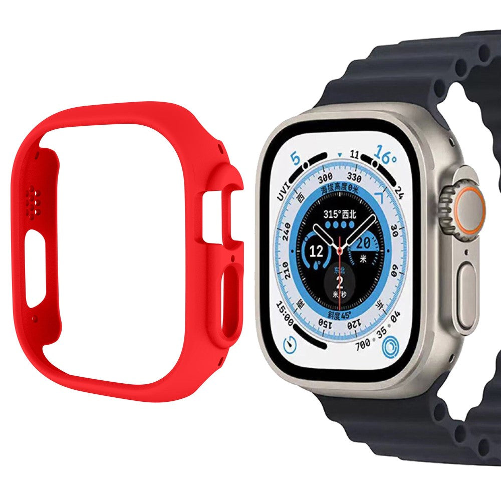 Rigtigt Fed Apple Watch Ultra Plastik Cover - Rød#serie_7