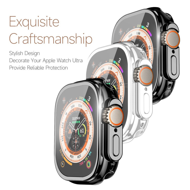 Rigtigt Fint Apple Watch Ultra Silikone Cover - Sort#serie_1