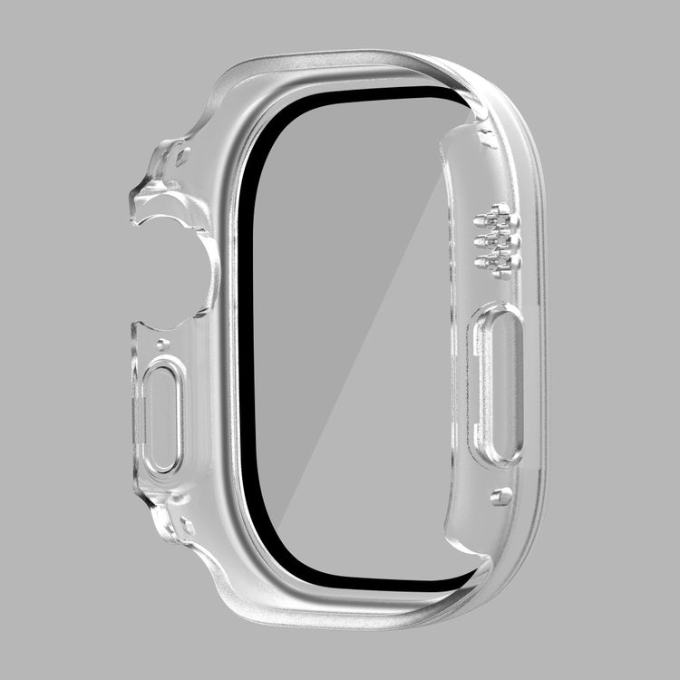Mega Flot Apple Watch Ultra Cover med Skærmbeskytter i Plastik og Hærdet Glas - Gennemsigtig#serie_6