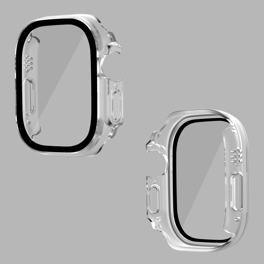 Mega Flot Apple Watch Ultra Cover med Skærmbeskytter i Plastik og Hærdet Glas - Gennemsigtig#serie_6