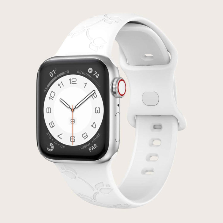 Helt Vildt Fed Silikone Rem passer til Apple Watch Ultra - Hvid#serie_1