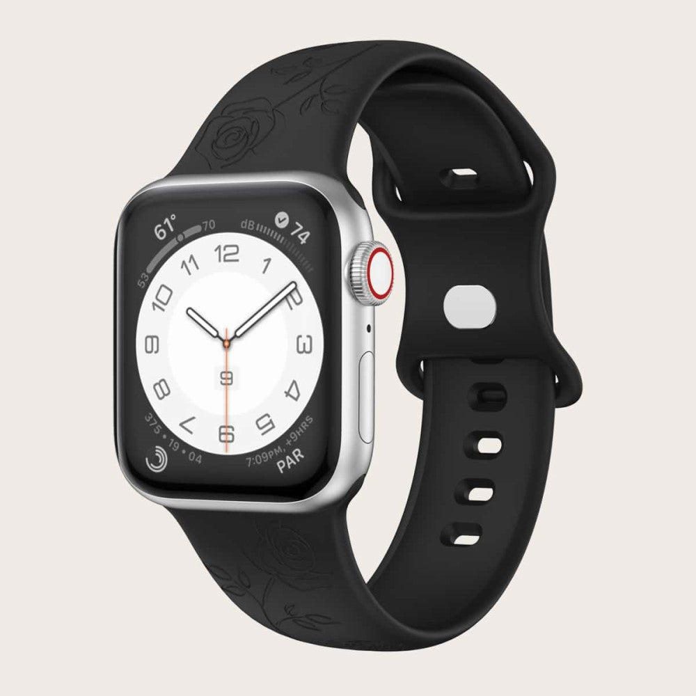 Helt Vildt Fed Silikone Rem passer til Apple Watch Ultra - Sort#serie_3