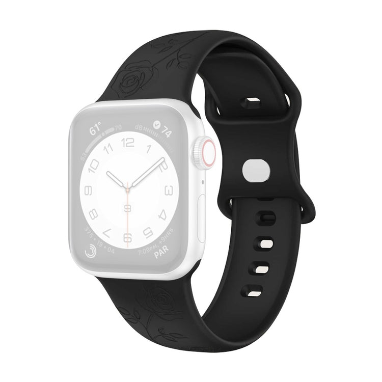Helt Vildt Fed Silikone Rem passer til Apple Watch Ultra - Sort#serie_3
