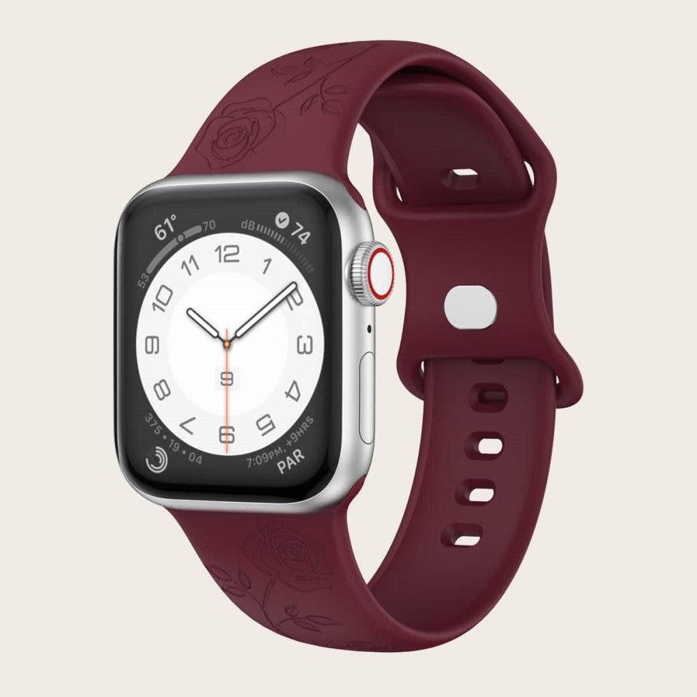 Helt Vildt Fed Silikone Rem passer til Apple Watch Ultra - Rød#serie_4