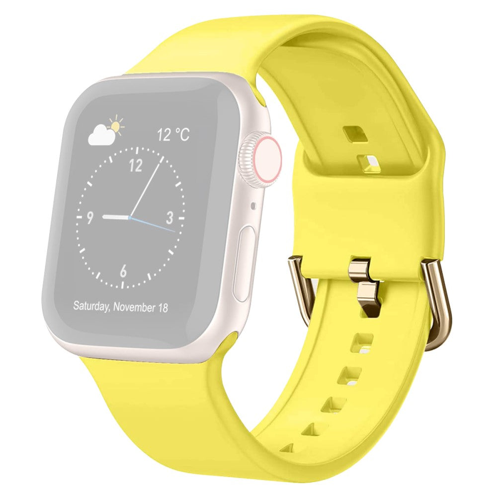 Vildt Rart Silikone Rem passer til Apple Watch Ultra - Gul#serie_4