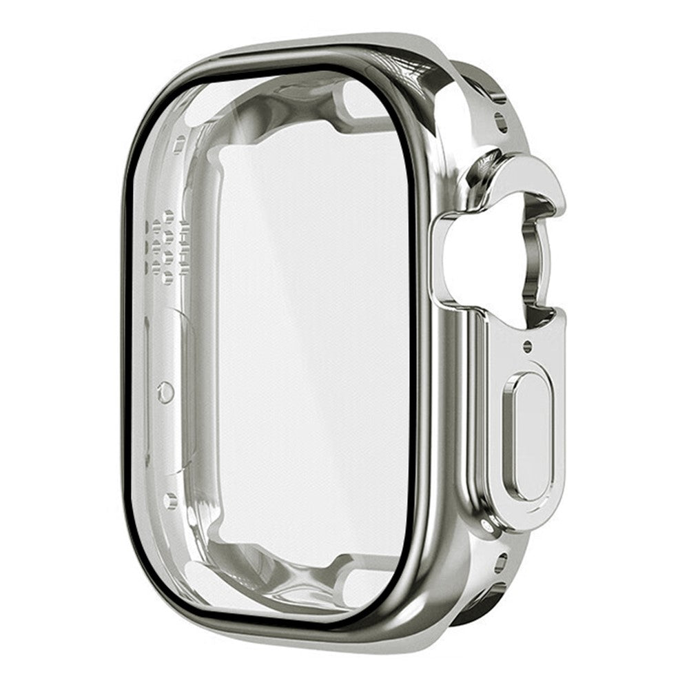 Vildt Fint Universal Cover med Skærmbeskytter i Plastik og Glas passer til Apple Watch Series 8 (45mm) / Apple Watch Series 7 45mm - Sølv#serie_3