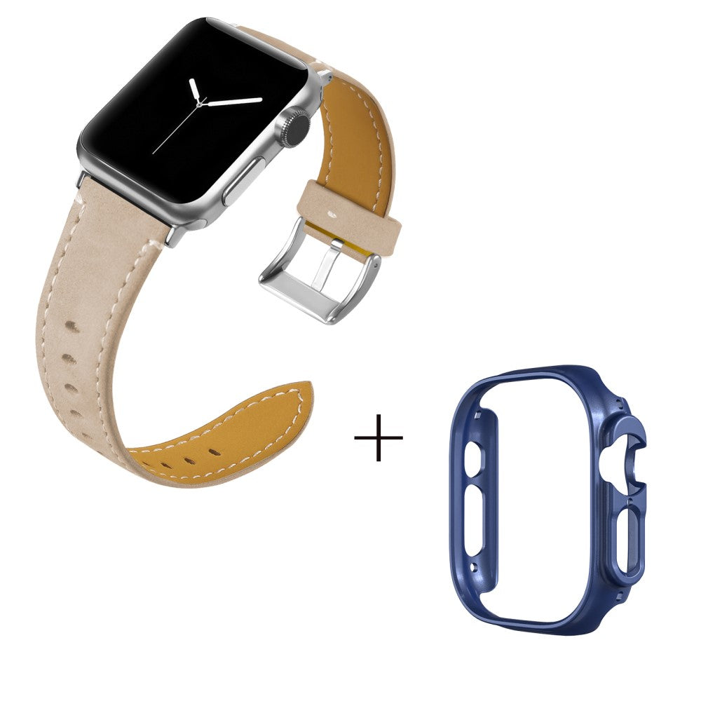 Ægte læder Cover passer til Apple Watch Ultra - Brun#serie_6