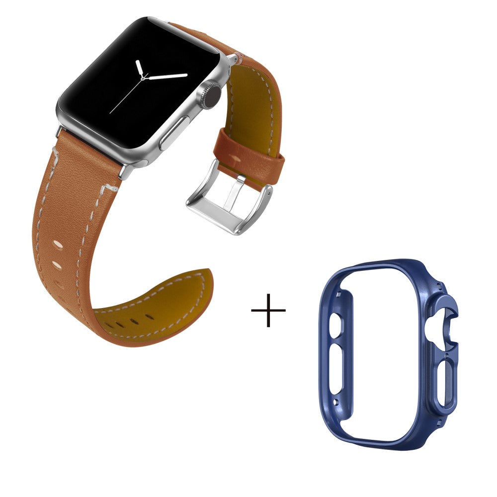 Ægte læder Cover passer til Apple Watch Ultra - Brun#serie_7
