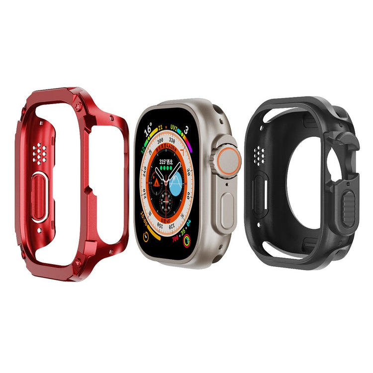 Beskyttende Silikone Bumper passer til Apple Watch Ultra - Rød#serie_2
