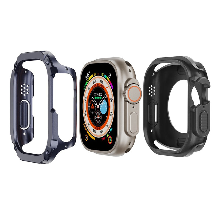 Beskyttende Silikone Bumper passer til Apple Watch Ultra - Blå#serie_6