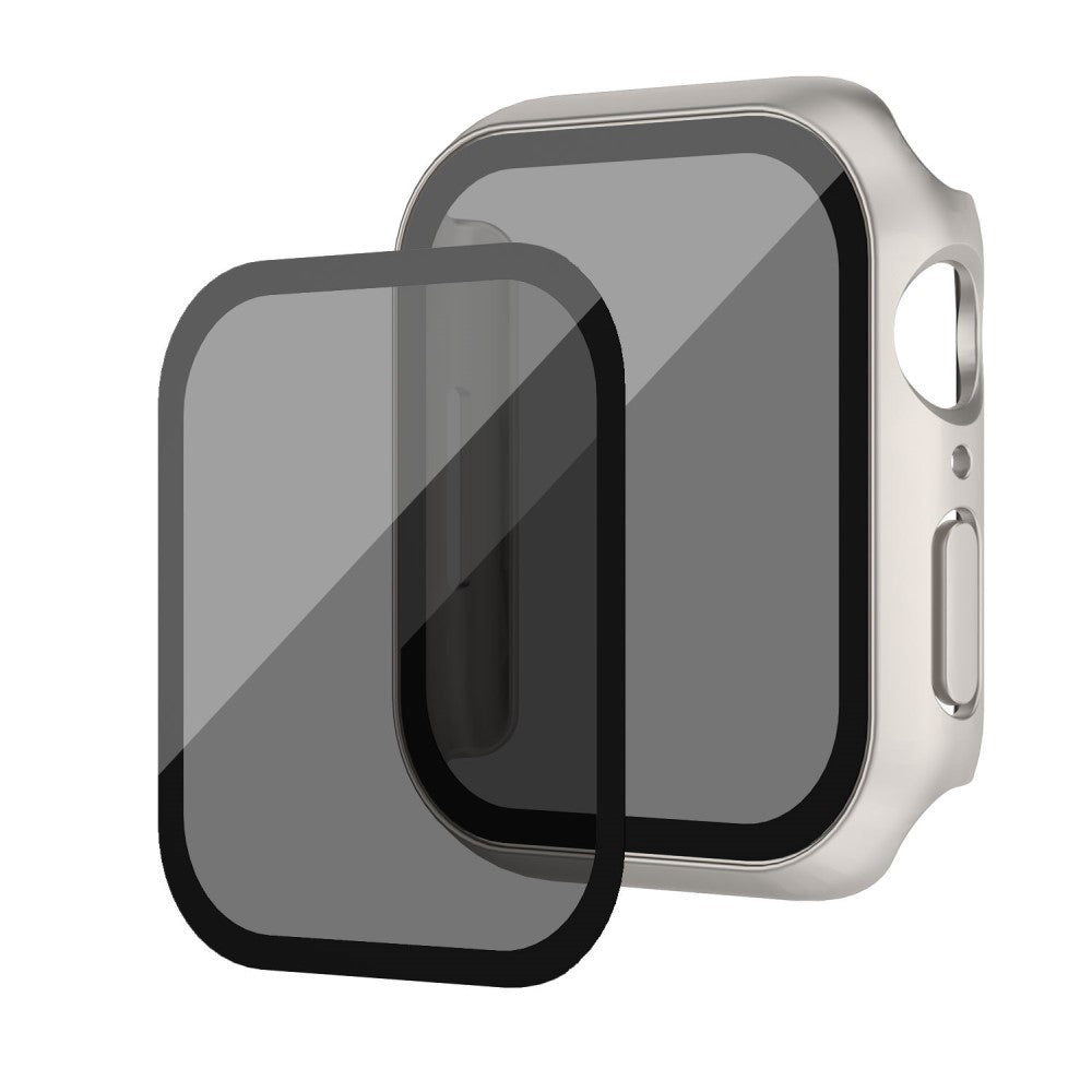 Meget Godt Cover med Skærmbeskytter i Plastik og Hærdet Glas passer til Apple Watch Ultra - Sølv#serie_3