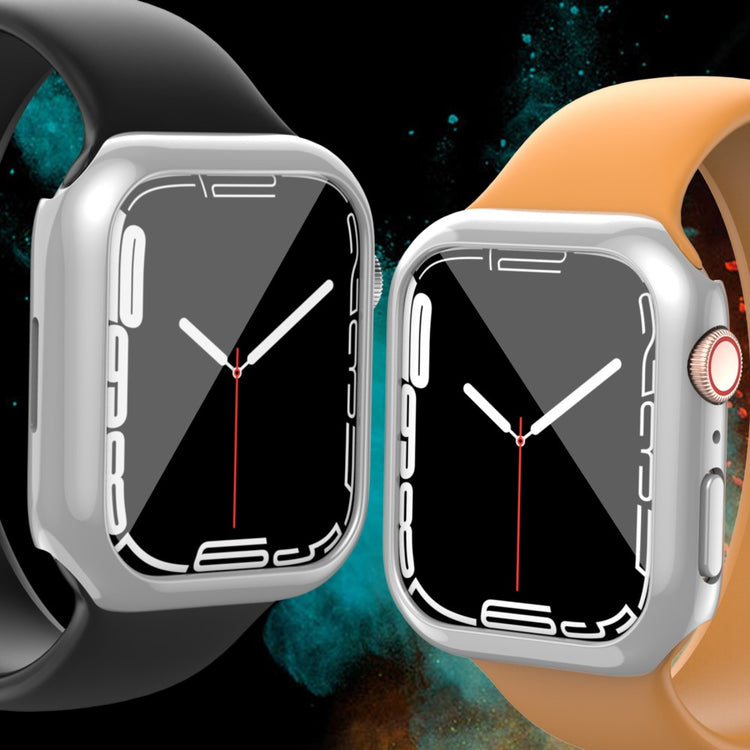 Rigtigt Godt Apple Watch Series 7 41mm / Apple Watch Series 8 (41mm) Plastik Cover - Sølv#serie_4
