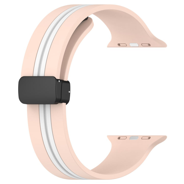 Super Slidstærk Silikone Universal Rem passer til Apple Smartwatch - Guld#serie_5