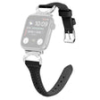 Smuk Ægte Læder Og Rhinsten Universal Rem passer til Apple Smartwatch