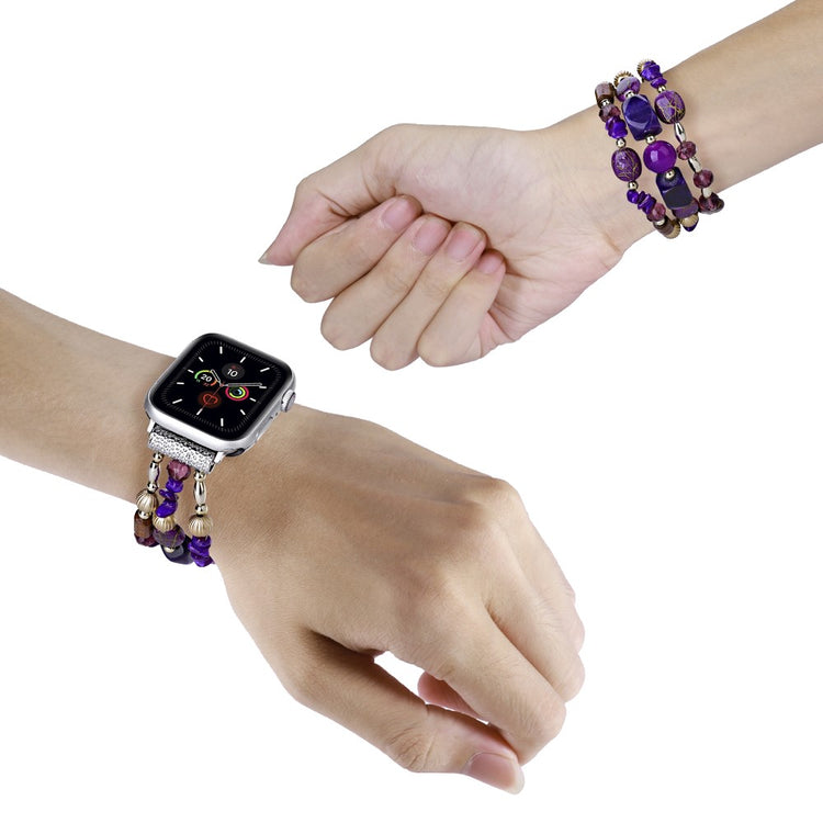 Meget Fed Plastik Universal Rem passer til Apple Smartwatch - Lilla#serie_6
