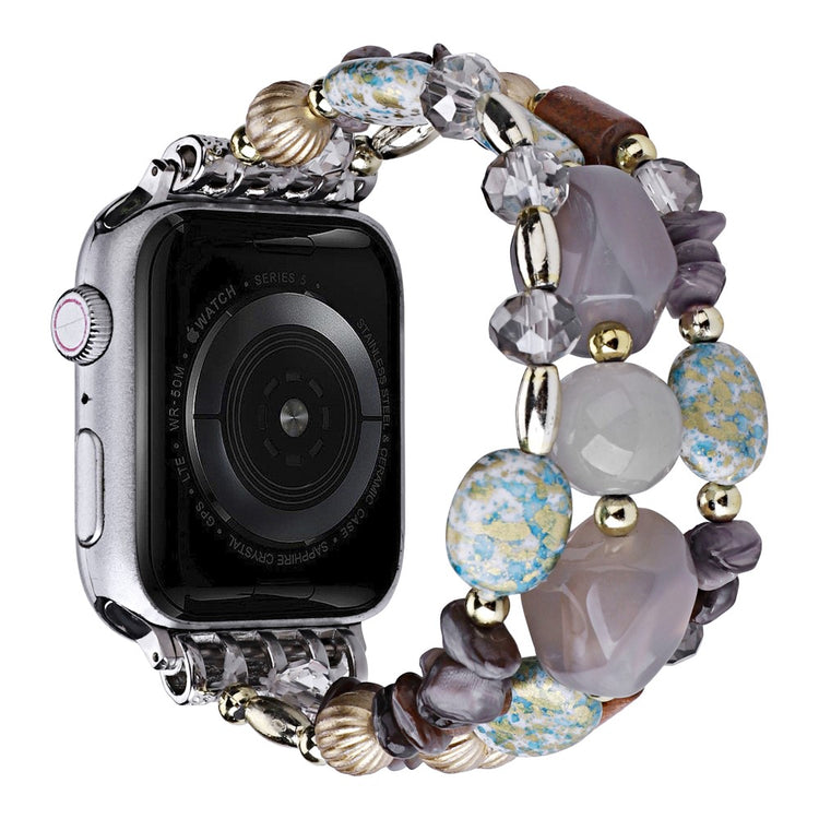 Meget Fed Plastik Universal Rem passer til Apple Smartwatch - Sølv#serie_7