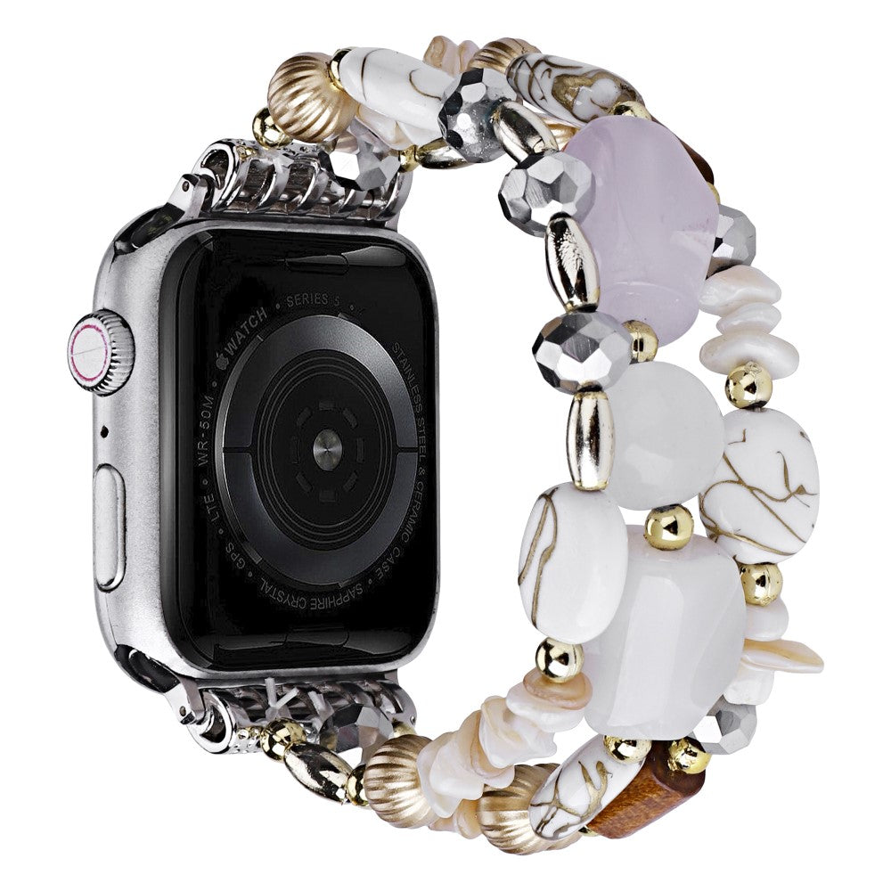 Meget Fed Plastik Universal Rem passer til Apple Smartwatch - Hvid#serie_8